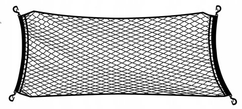 Siatka do bagażnika pasująca do Fiat 500L Trekking Seria 1 (2014-2015)